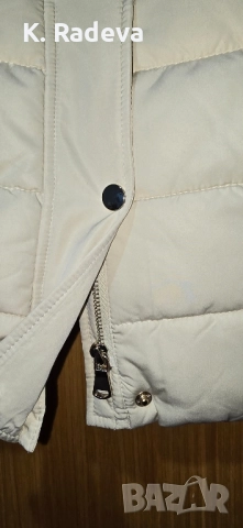 Зимно късо яке с подвижна качулка с пух, Страдивариус, снимка 4 - Якета - 52356110