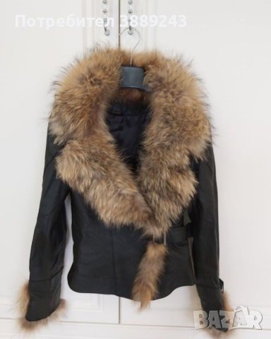 Дамско яке от естествена кожа , снимка 4 - Якета - 42883275