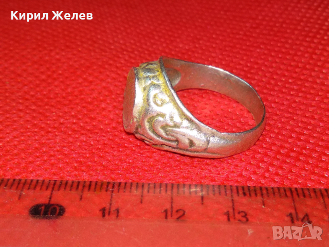 СТАРИНЕН ЦАРСКИ СРЕБЪРЕН ПРЪСТЕН от СРЕБЪРНА МОНЕТА 50 СТОТИНКИ 1883 СРЕБРО 835 РЪЧНА РАБОТА 43754, снимка 7 - Антикварни и старинни предмети - 44614120