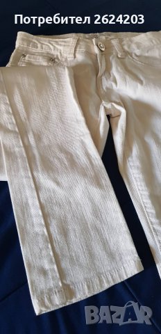 Бял панталон с ниска талия, снимка 3 - Панталони - 38503759