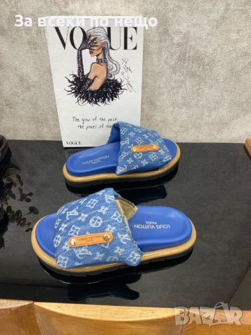 Louis Vuitton Дамски Чехли Луис Витон - 3 Налични Цвята Код E658, снимка 5 - Чехли - 51073463