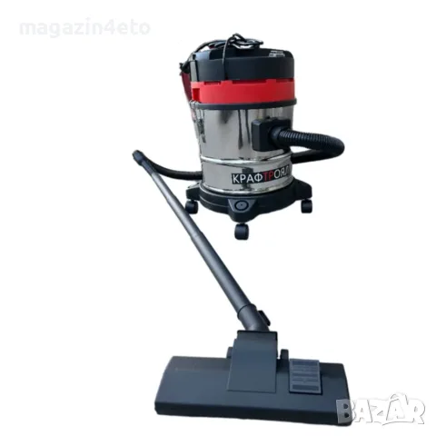 Прахосмукачка KraftRoyal  за сухо и мокро почистване - 1200W, 20L, снимка 3 - Прахосмукачки - 55717798