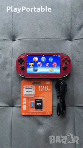 Modded PS Vita PCH-1000 Cosmic Red 128GB 150+ Games