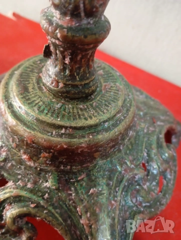 Свещник арт нуво, снимка 3 - Други ценни предмети - 54100035