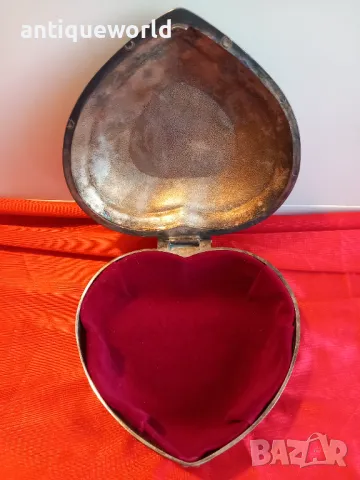 Стара Голяма Посребрена Барокова Кутия за Бижута, снимка 3 - Антикварни и старинни предмети - 48232423