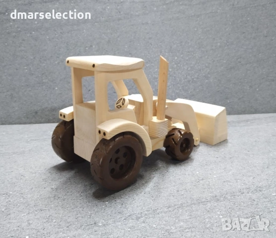 Декоративен дървен багер-челен товарач DMAR 162M2, снимка 2 - Колекции - 54233724