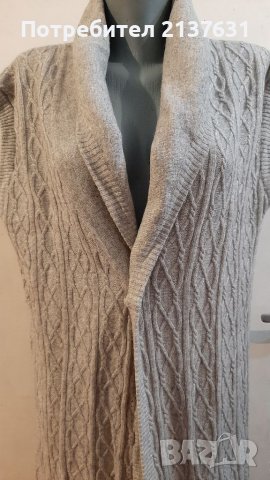 ДАМСКИ ДЪЛЪГ ЕЛЕК от ламска вълна - Размер XL , снимка 4 - Елеци - 39307569