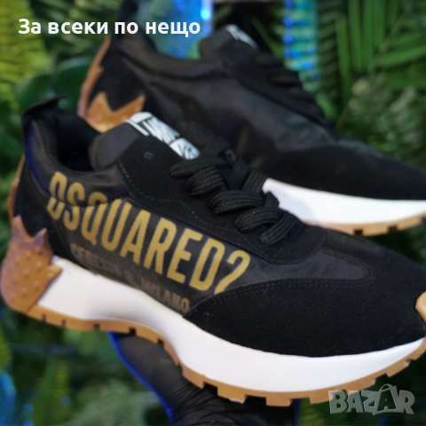 DSQUARED2 Мъжки Маратонки С Кутия👟Мъжки Спортни Обувки Цвят Черно И Златисто Код SM-97, снимка 1