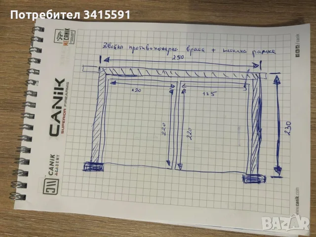 Противопожарна врата, снимка 2 - Входни врати - 56547588