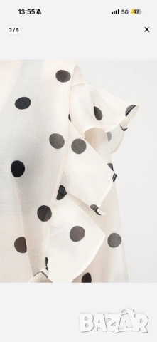 Дамска риза на точки, снимка 3 - Ризи - 54289869