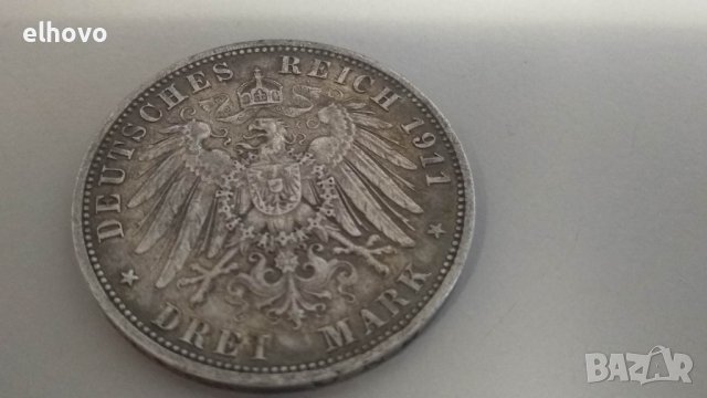 Монета Dret Mark 1911, Wilhelm II Deutscher Kaiser
