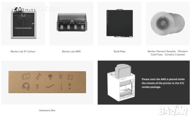 3D Принтер FDM Bambu Lab X1 Carbon 256x256x256 mm + AMS (COMBO), снимка 6 - Принтери, копири, скенери - 44178692