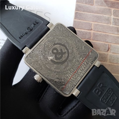 Мъжки часовник Bell & Ross Skull Burn Limited Edition с кварцов механизъм, снимка 8 - Мъжки - 37344465