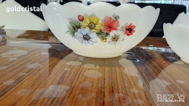 френски аркопал купа , снимка 7 - Антикварни и старинни предмети - 16955422