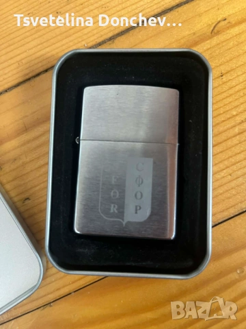 Оригинална Zippo запалка със SFOR инсигния – колекционерска, снимка 2 - Запалки - 54131436