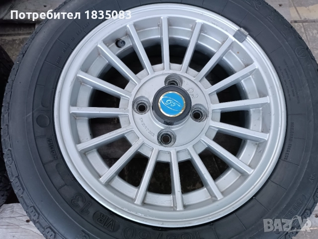 Ретро джанти 13ки 4х100 + гуми 185/60/13 Semperit, снимка 6 - Гуми и джанти - 51552227