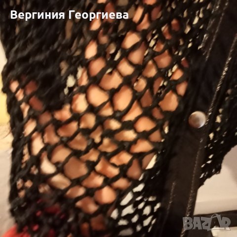 Бутикова риза от ръчно плетена кожа, снимка 5 - Ризи - 42531024