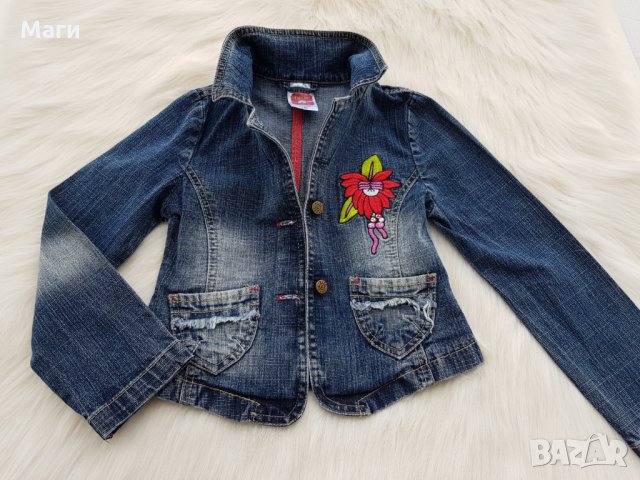 Детско дънково сако 7-8 години, снимка 2 - Детски якета и елеци - 32020592