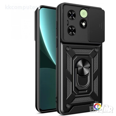TECNO Spark Go 2024 4G / Spark 20 / Spark 20C / Pop 8 Удароустойчив Ring Holder Калъф и Протектор