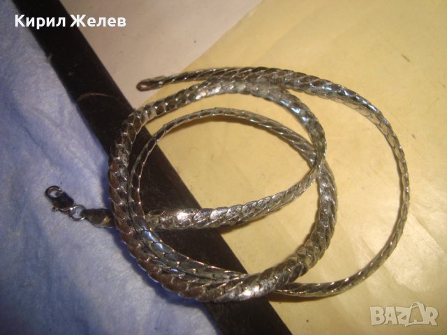 ПОСРЕБРЕН СТИЛЕН ЛАНЕЦ от БЛАГОРОДНА НЕРЪЖДАЕМА СТОМАНА ВЕРИЖКА КЛАСИЧЕСКА ЗДРАВА ПЛЕТКА 27951, снимка 7 - Колиета, медальони, синджири - 37114958