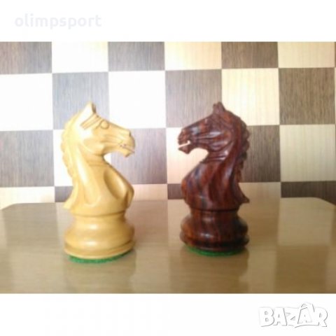 Шахматни  Дървени Фигури SUPREME Стаунтон 6 дизайн, Палисандър.  Изработка - Чемшир / Палисандър.  , снимка 7 - Шах и табла - 37591833
