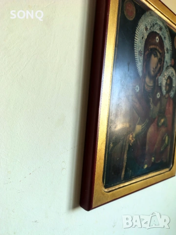 Красива Икона Света Богородица С Младенеца, снимка 5 - Икони - 54020107