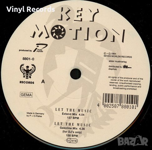 Key Motion – Let The Music ,Vinyl 12"