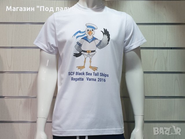 Нова мъжка тениска с трансферен печат Регата Толшипс Чайка, снимка 7 - Тениски - 29956628