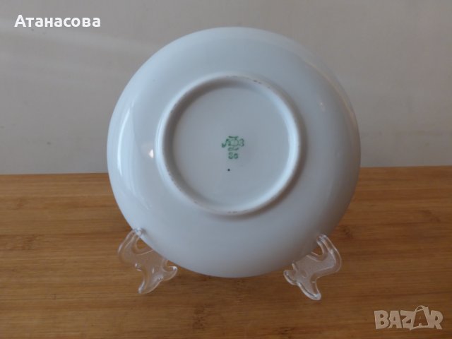 Руски порцеланови чинийки 3 бр кобалт ЛФЗ 1970 г чинии чиния, снимка 8 - Чинии - 44244880