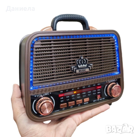 Винтидж радио MEIER MD-1308BT - ретро дизайн с модерни функции, снимка 6 - Други стоки за дома - 53354306