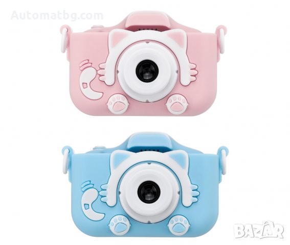 Детски фотоапарат с калъфче, фото с кейс Automat, розов, снимка 4 - Образователни игри - 34469867