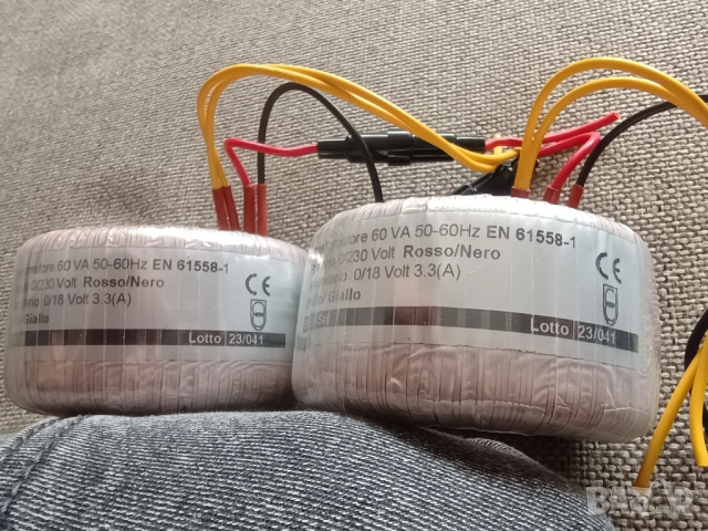 Чифт тороиди 2x (18V / 3.3A) нови, снимка 2 - Ресийвъри, усилватели, смесителни пултове - 51854862