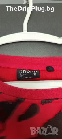 Cropp размер М Oversized ватирана блуза червена , снимка 3 - Блузи - 56215718
