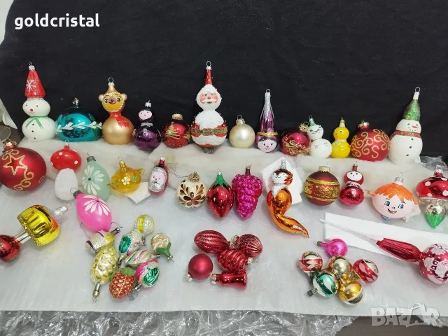 Стъклени играчки за елха връх връх, снимка 12 - Антикварни и старинни предмети - 36241624