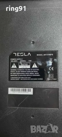 Main board - TPD.NT72563.PB781 3NT725B2 TV Tesla 40T319SFS, снимка 2 - Части и Платки - 49285347