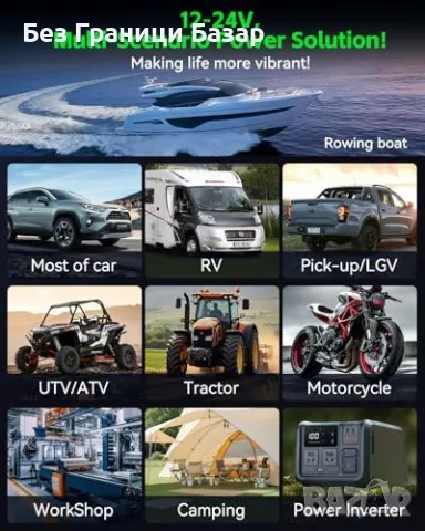 Нов 270W Авто адаптер с 3 гнезда, QC3.0 & PD, 150W бързо зареждане, снимка 5 - Друга електроника - 49010249