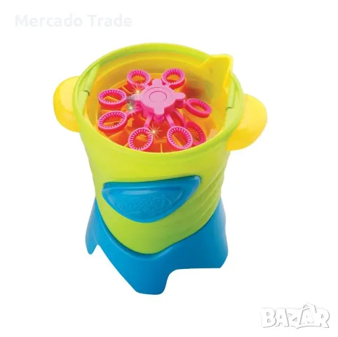 Машина за сапунени балончета Mercado Trade, Със Светлини, Зелен, снимка 3 - Електрически играчки - 50373569