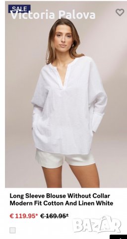 Луксозна маркова риза-блуза VAN LAACK, снимка 11 - Ризи - 37628271