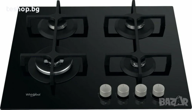 Газов плот Whirlpool AKT 627/NB, 59 см - черно стъкло, снимка 5 - Котлони - 52980437