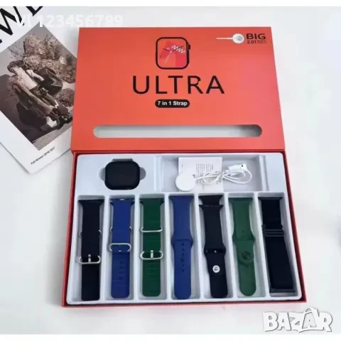   Смарт часовник Ultra 7 в 1, снимка 3 - Смарт часовници - 50852331