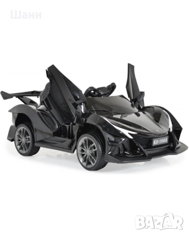 Акумулаторна кола Moni - Flash, черен металик 