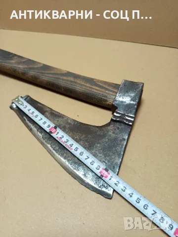 Соц Стар Дърводелски Инструмент Сечиво Голяма Брадва Кривица., снимка 12 - Антикварни и старинни предмети - 50436786