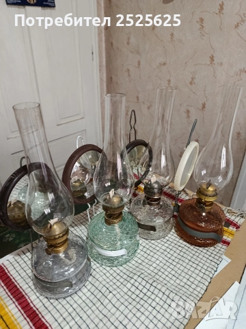 Стари газени лампи - номер 8, 4 броя, снимка 4 - Декорация за дома - 41911926