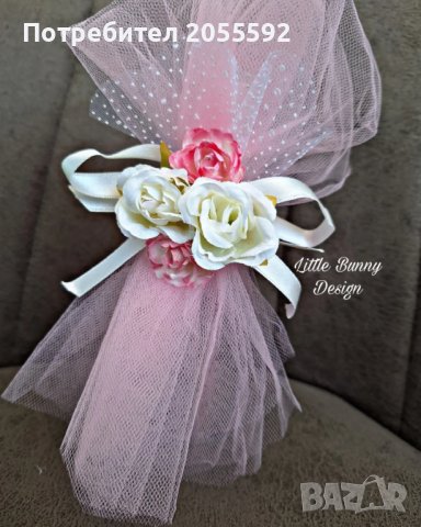 Декокирано шишенце за кръщене/сватба, снимка 2 - Подаръци за сватба - 37893940