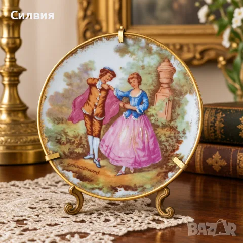 „Limoges – Porcelaine d’Art – романтична миниатюра – Франция“