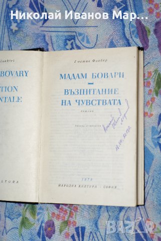 Гюстав Флобер - Мадам Бовари / Възпитание на чуствата, снимка 2 - Художествена литература - 42479857