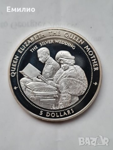 NIUE 5 DOLLARS 1998 SILVER PROOF DCAM 1 OZ , снимка 2 - Нумизматика и бонистика - 32137319