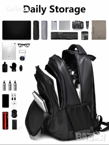 Модерна и Ергономична непромокаема мъжка раница с широкоспектърно предназначение!, снимка 10 - Раници - 51193903