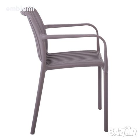 Стол трапезен градински Moda Arm Кафяв, снимка 3 - Столове - 44294923