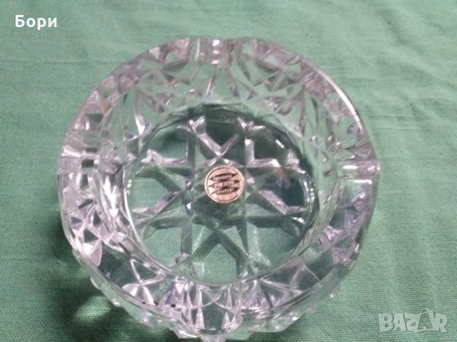 BOHEMIA кристален пепелник Минерал Сувенир, снимка 5 - Други - 34279311